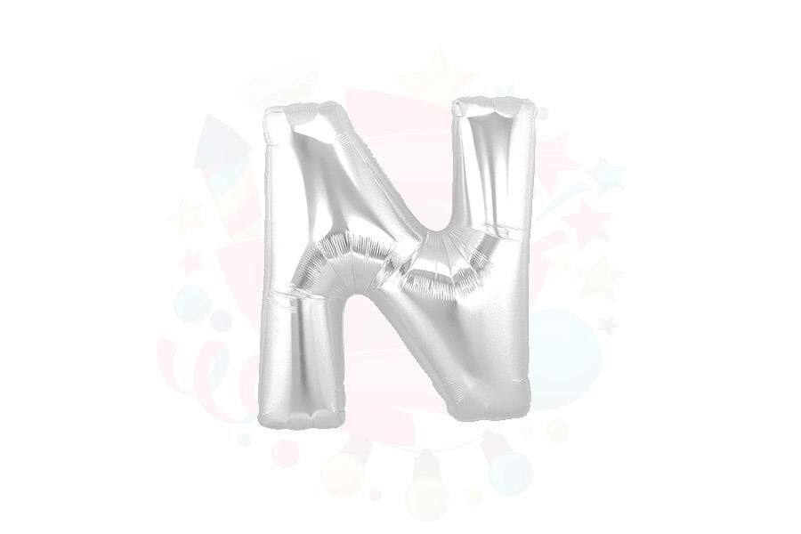 BALON FOLYO 14'' HARF GÜMÜŞ N