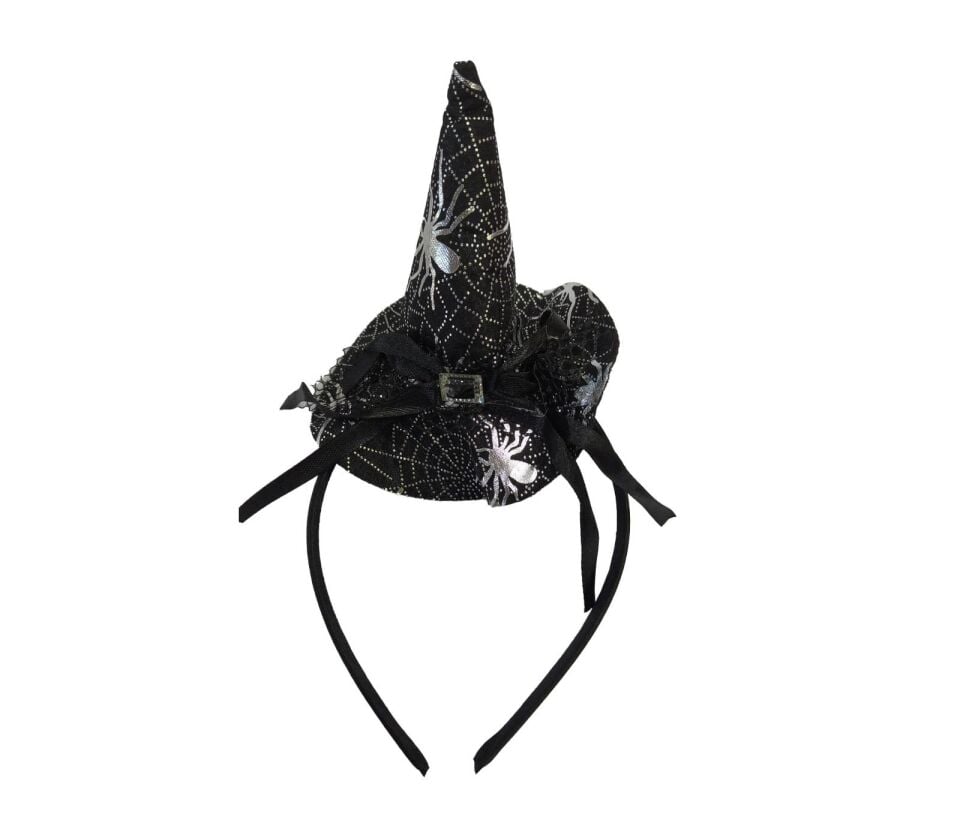 HALLOWEEN TAÇ CADI ŞAPKALI GÜMÜŞ 12 Lİ