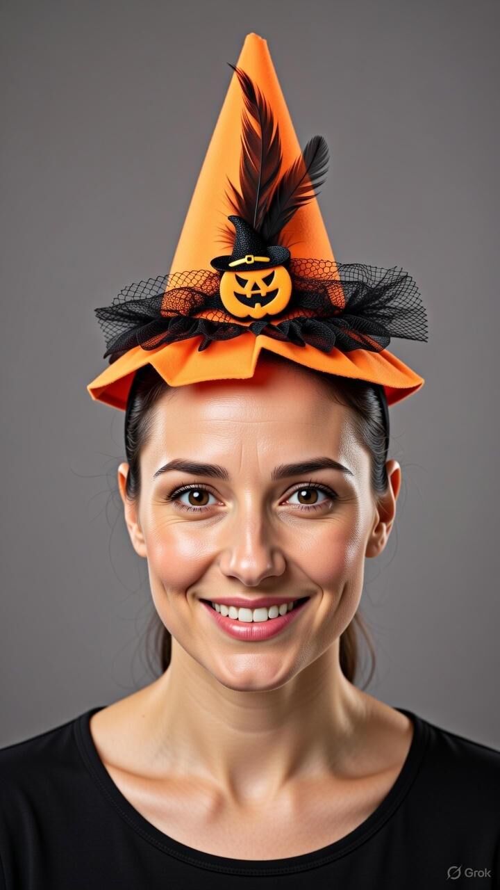 HALLOWEEN BALKABAĞI TAÇ  DEKORLU LÜX