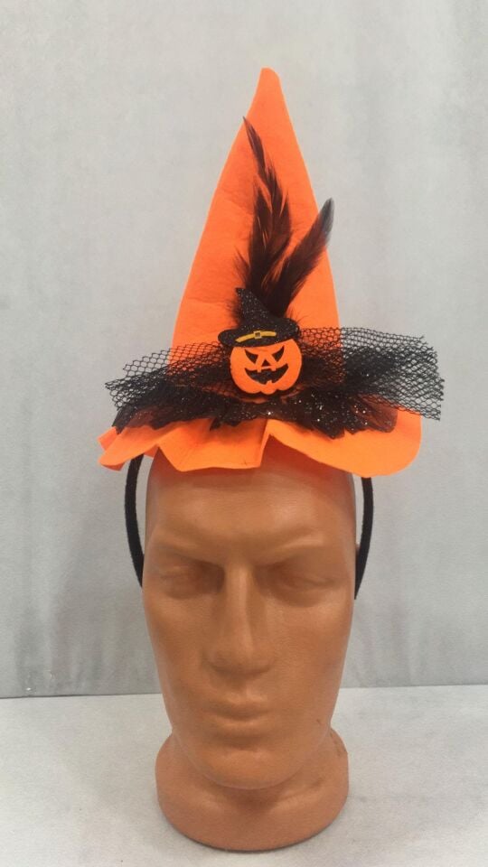 HALLOWEEN BALKABAĞI TAÇ  DEKORLU LÜX