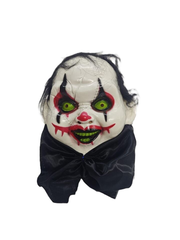 HALLOWEEN PLASTİK MASKE PENNY WISE PAPYONLU