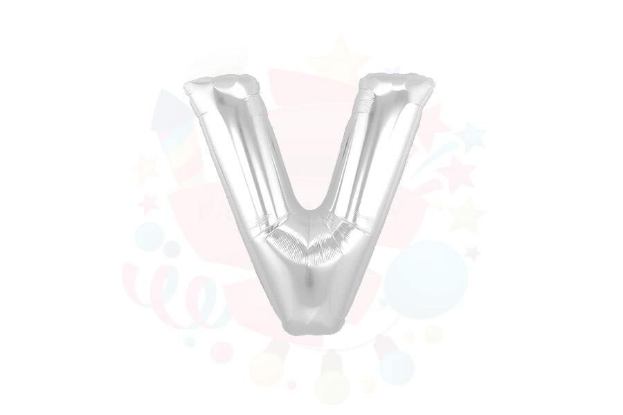 BALON FOLYO 14'' HARF GÜMÜŞ V