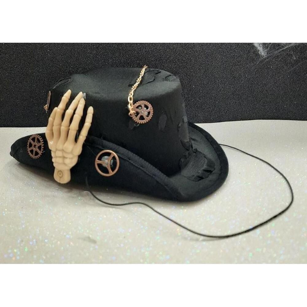 HALLOWEEN FOTR ŞAPKA İSKELET ELLİ SİYAH