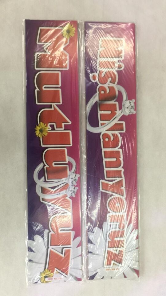 PLAKALIK NİŞANLANIYORUZ MUTLUYUZ 20 Lİ