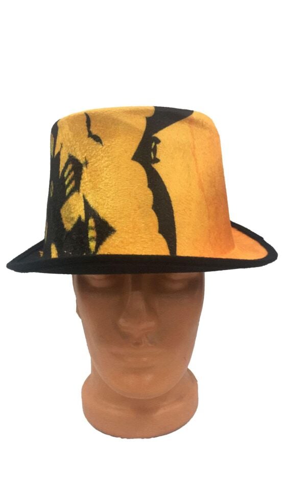 HALLOWEEN FOTR ŞAPKA PERİLİ EV BASKILI