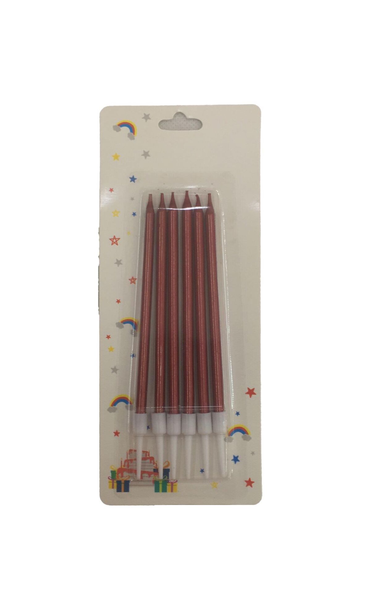 MUM İNCE UZUN KIRMIZI 6 LI