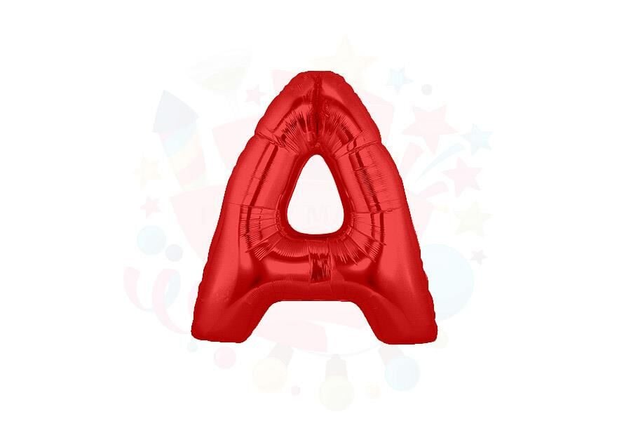 BALON FOLYO 14'' HARF KIRMIZI A