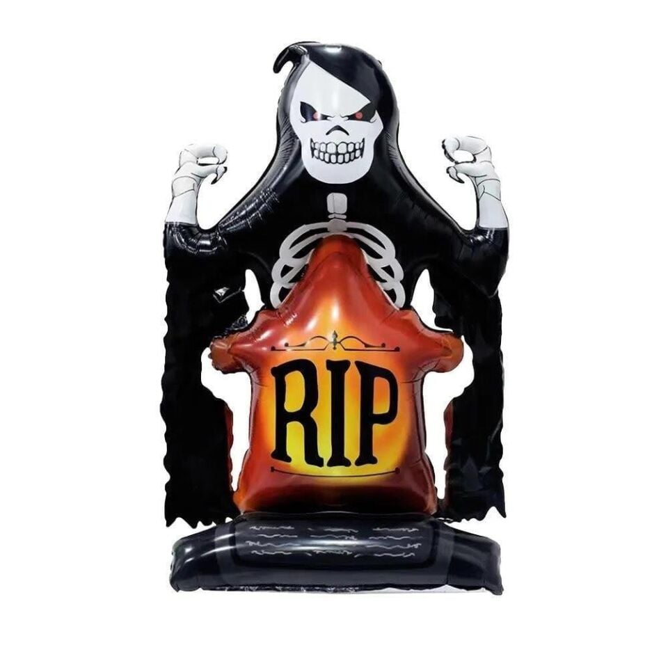 HALLOWEEN FOLYO BALON MEZAR TAŞI RIP 122*76CM