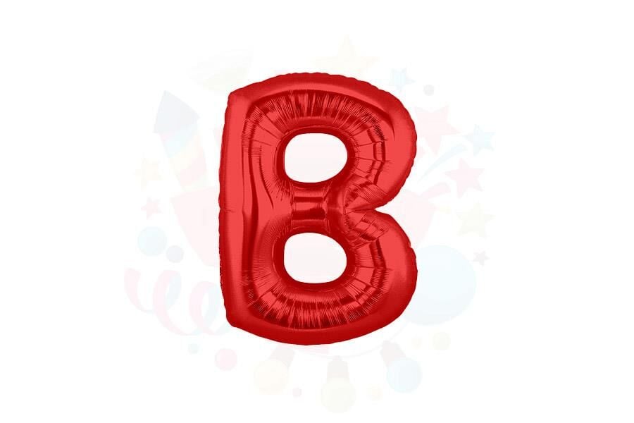 BALON FOLYO 14'' HARF KIRMIZI B