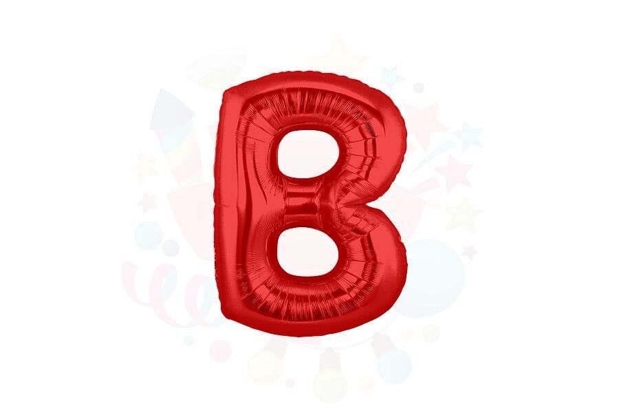 BALON FOLYO 14'' HARF KIRMIZI B