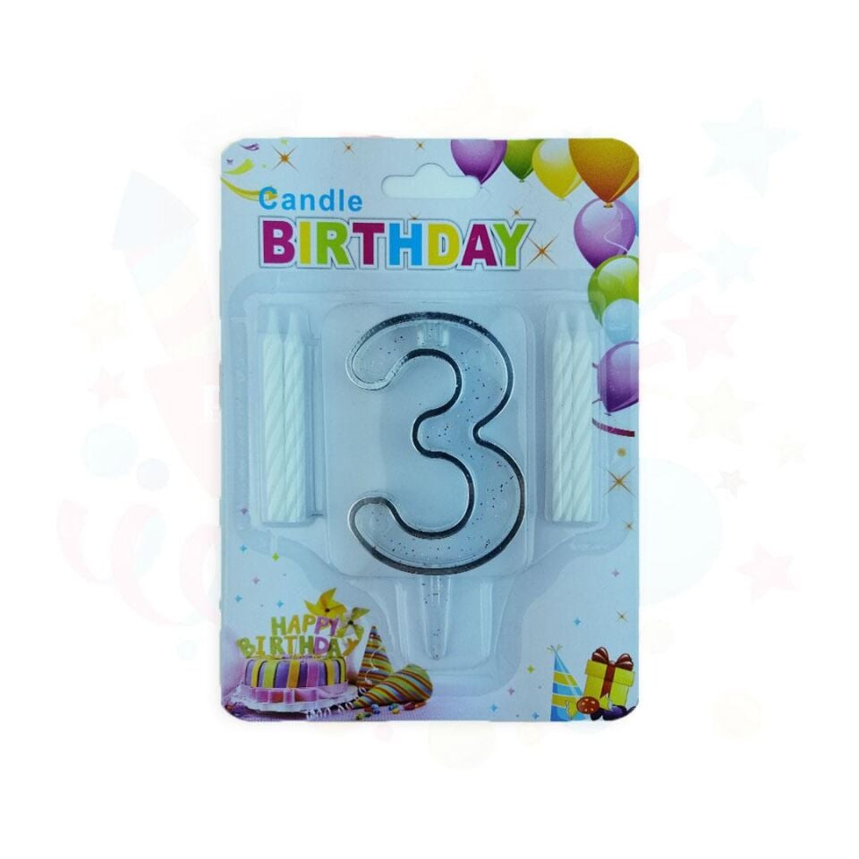 MUM RAKAM SİMLİ ŞEFFAF GÜMÜŞ 3