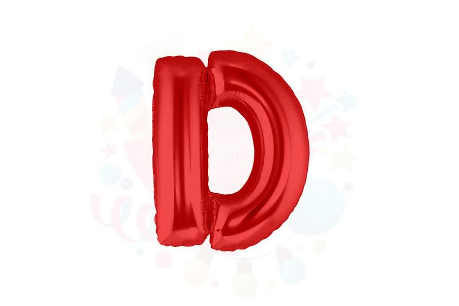 BALON FOLYO 14'' HARF KIRMIZI D