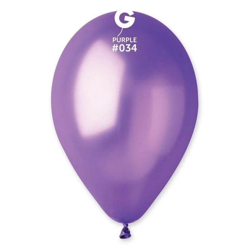 BALON METALİK GEMAR 100'LÜ MOR