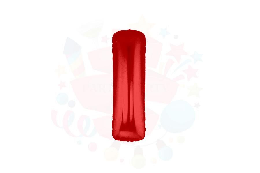 BALON FOLYO 14'' HARF KIRMIZI I