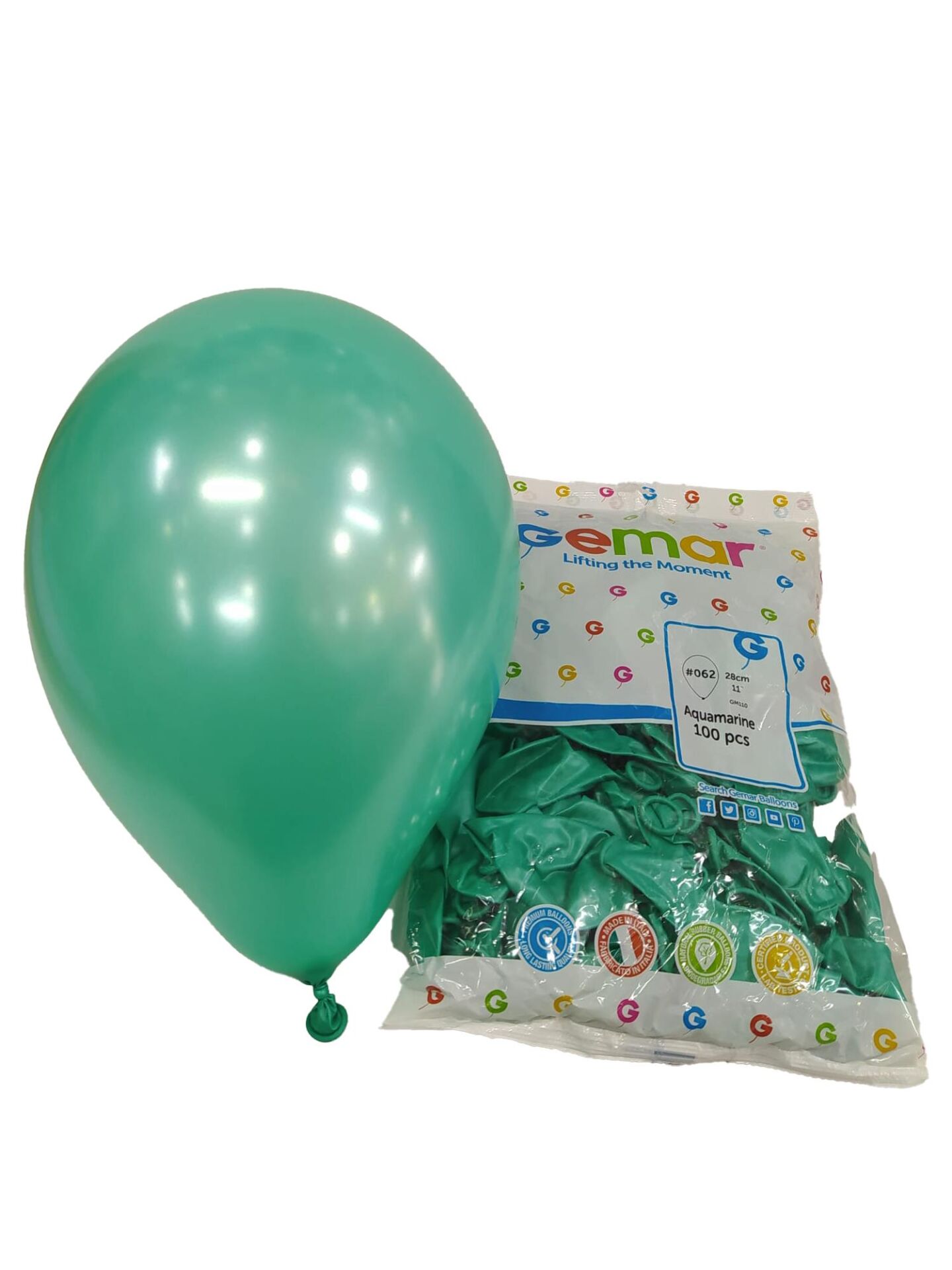 BALON METALİK GEMAR 100'LÜ SU YEŞİLİ