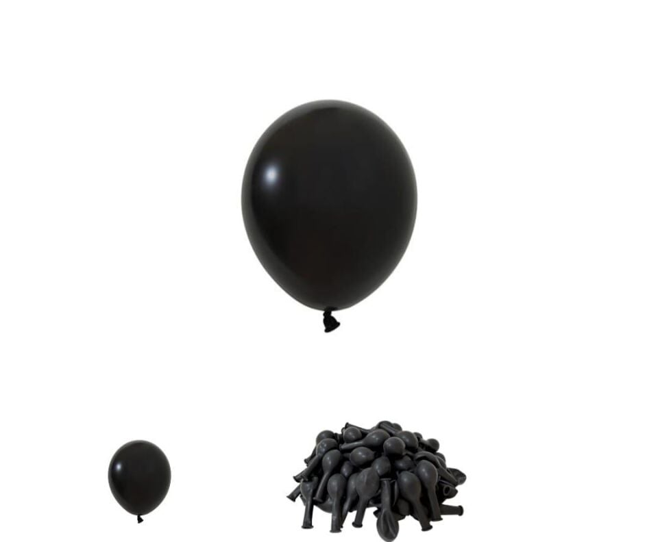BALON 10'' SİYAH PASTEL 100'LÜ