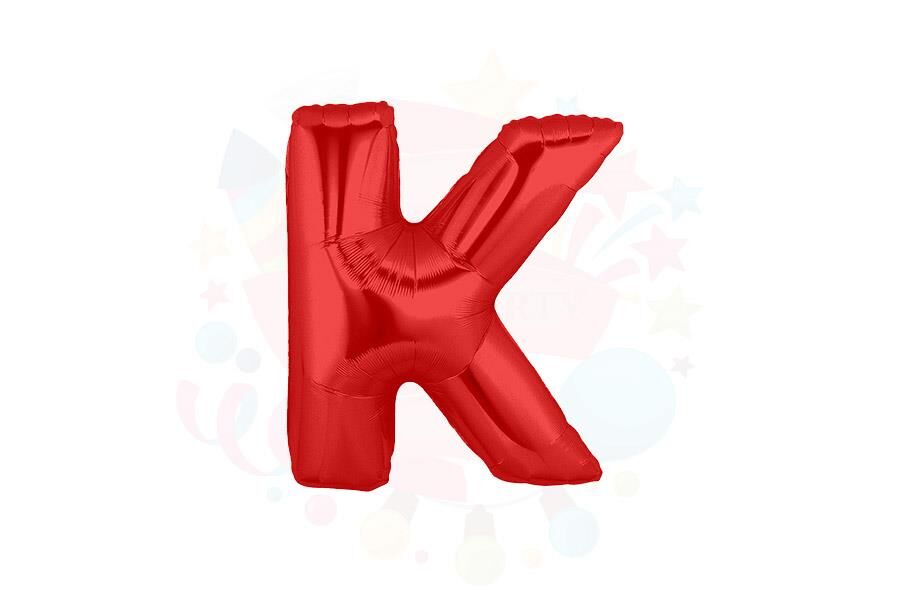 BALON FOLYO 14'' HARF KIRMIZI K