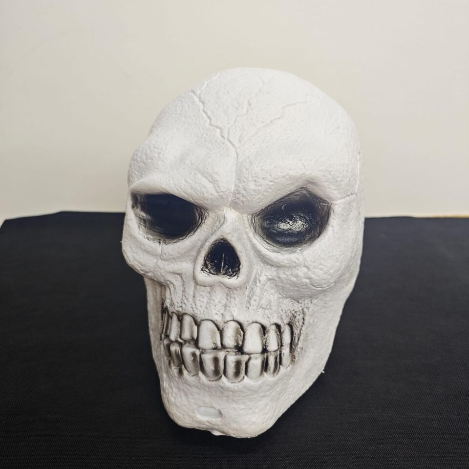 HALLOWEEN RENKLİ IŞIKLI KURUKAFA 30*28CM IŞIKLI MÜ