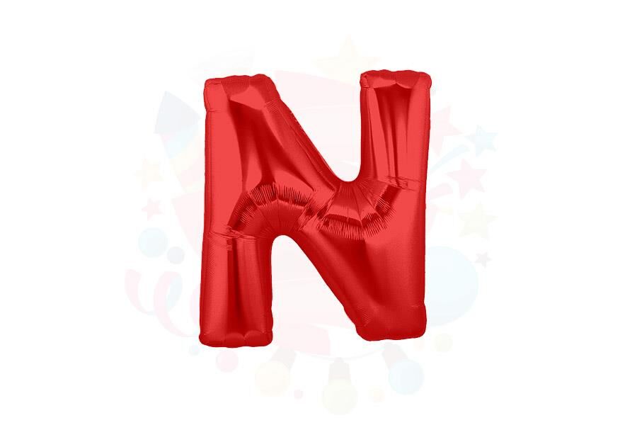 BALON FOLYO 14'' HARF KIRMIZI N