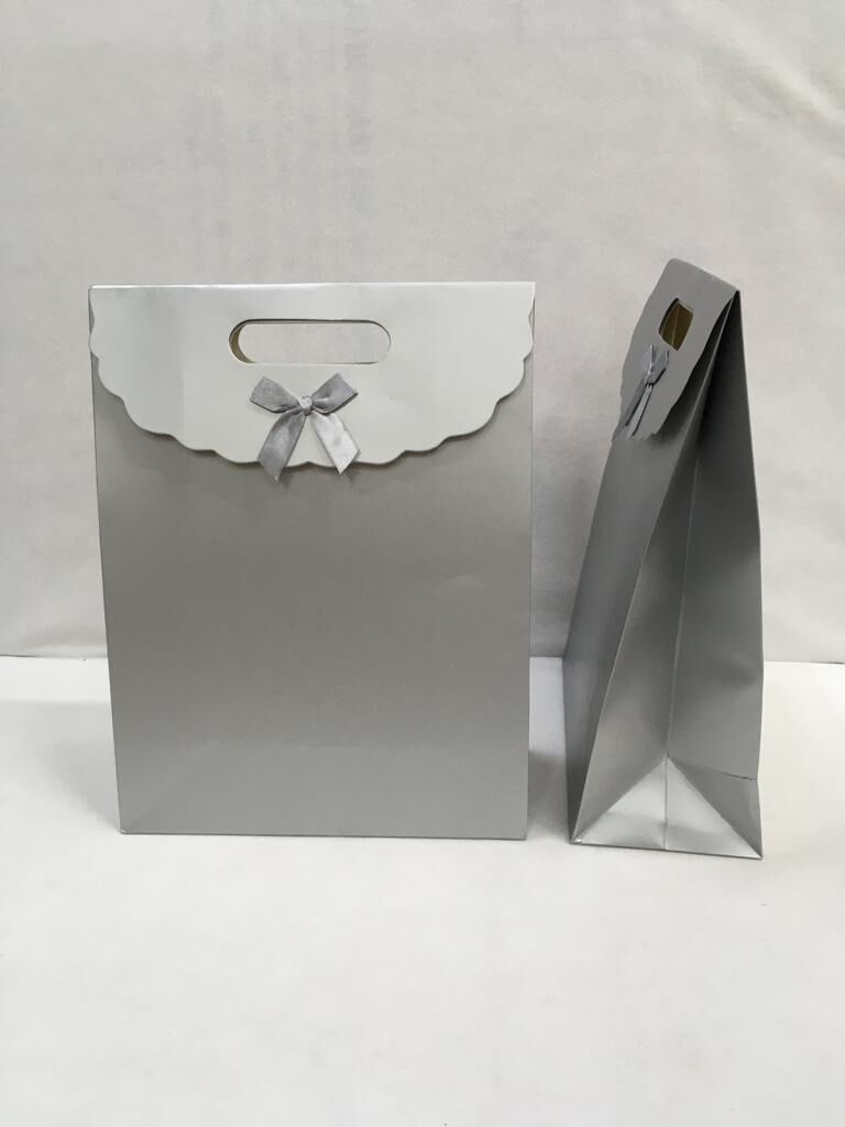 ÇANTA KARTON İTH. CIRTLI  GÜMÜŞ  24*12*31 12 Lİ