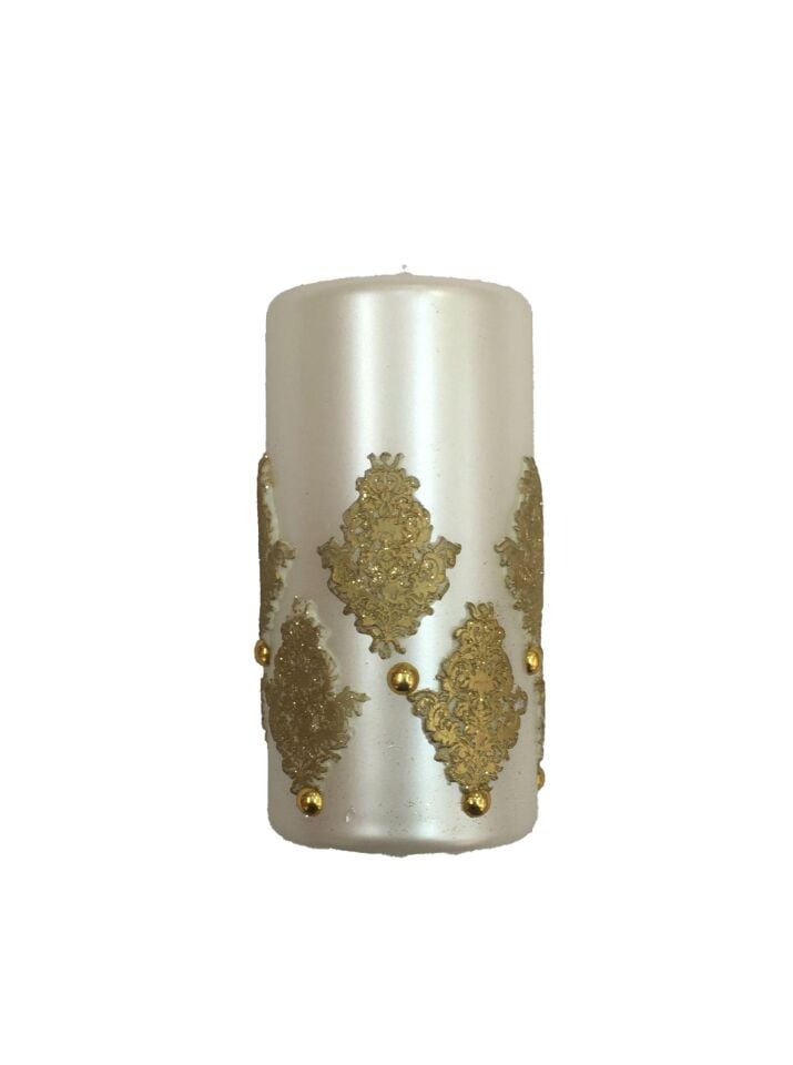 MUM TAKOZ BONCUKLU İŞLEMELİ 15*7 CM ADP
