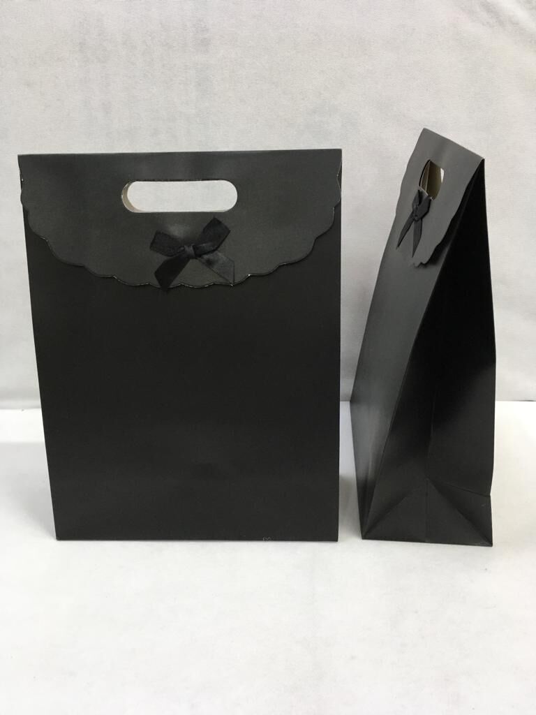 ÇANTA KARTON İTH. CIRTLI  SİYAH  24*12*31 12 Lİ