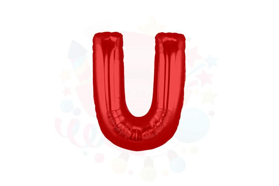 BALON FOLYO 14'' HARF KIRMIZI U