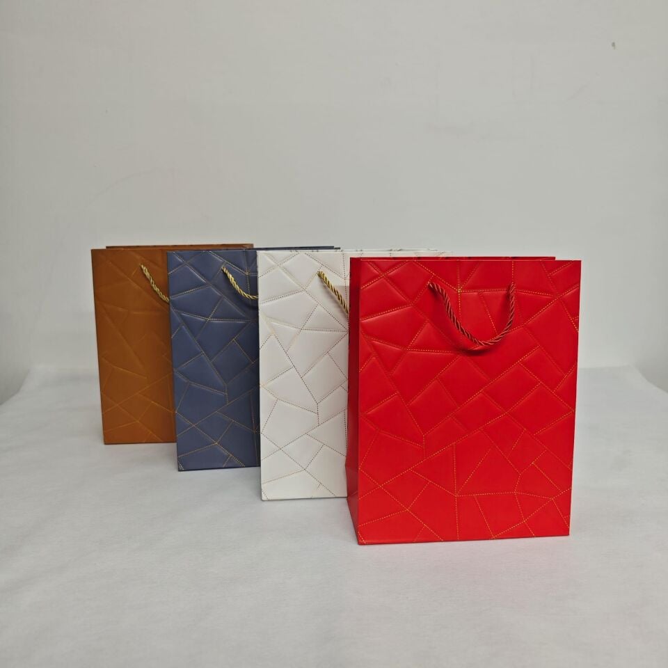 ÇANTA İP SAPLI İTHAL KENDİNDEN DESEN 18*23*8 12 Lİ