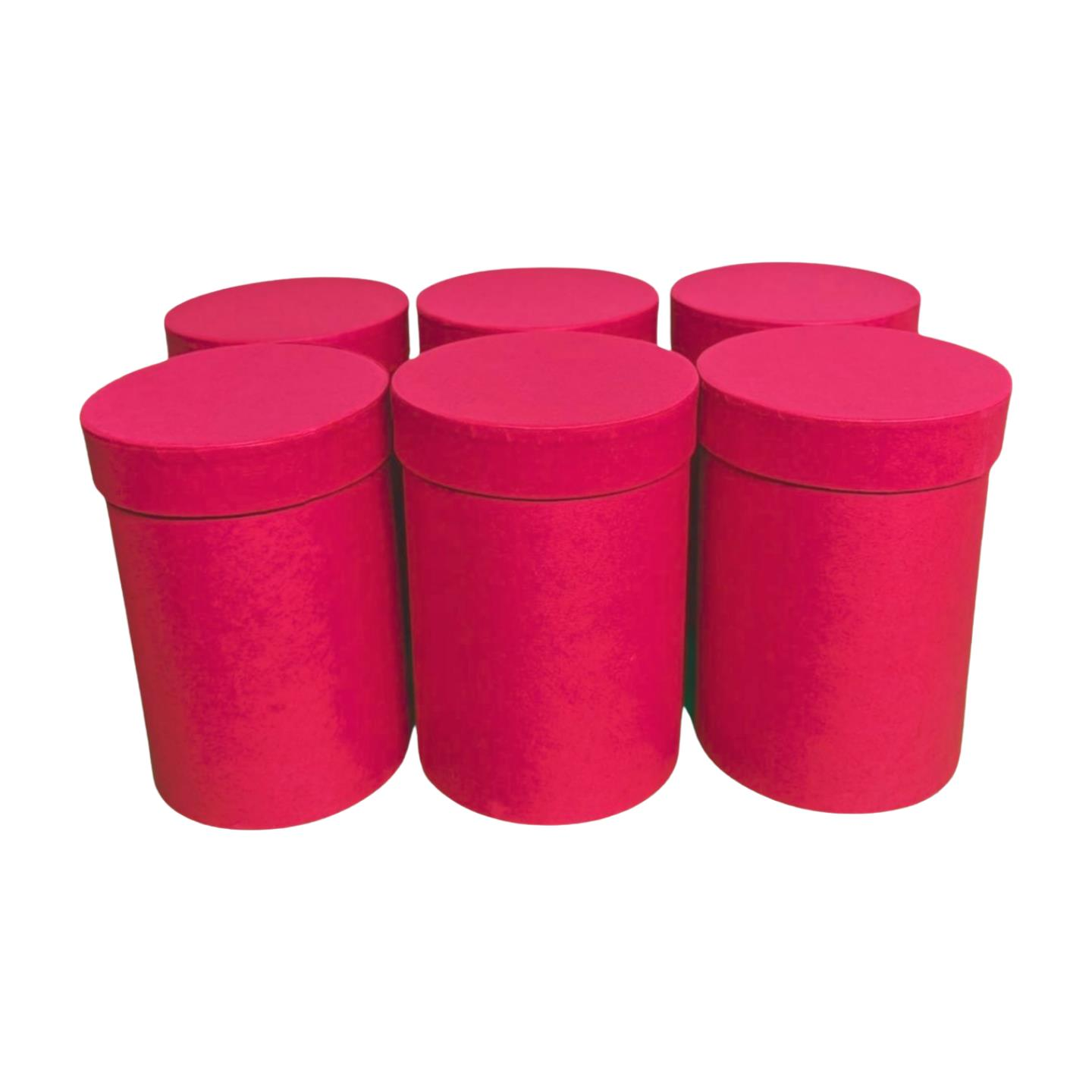 KUTU SİLİNDİR KIRMIZI TEKLİ