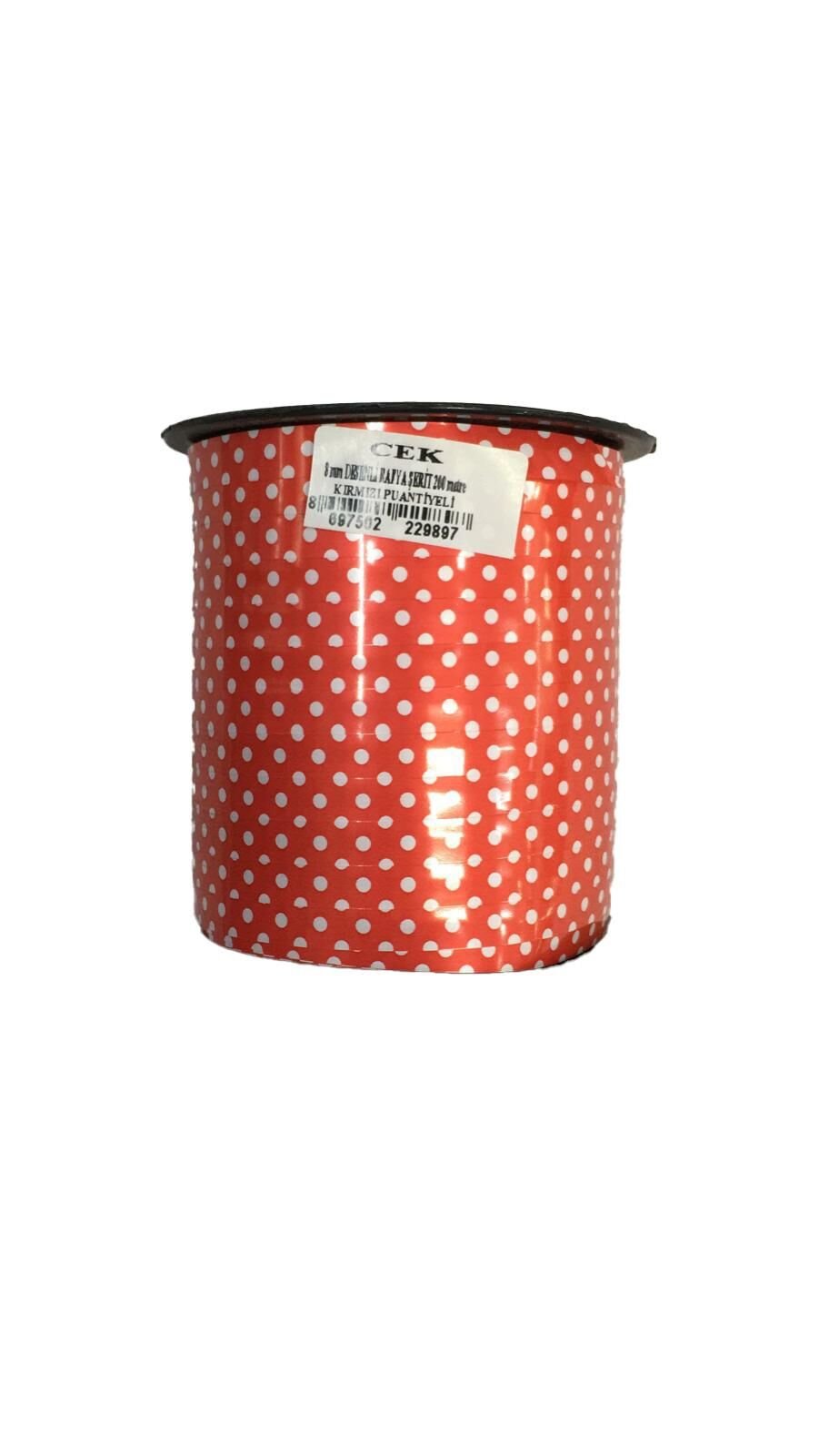 RABANT 8MM 200MT SAN KIRMIZI PUANTİYELİ