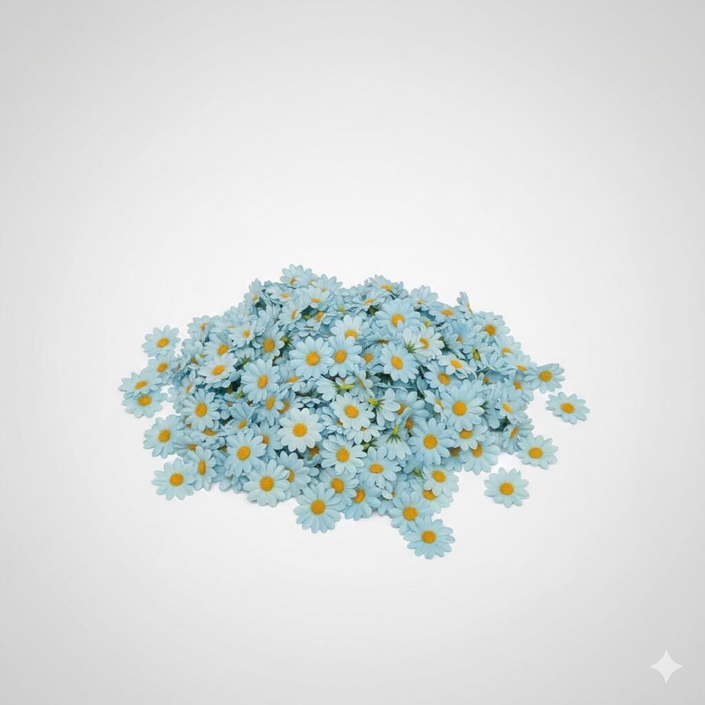 YAPAY ÇİÇEK PAPATYA 1000 Lİ MAVİ