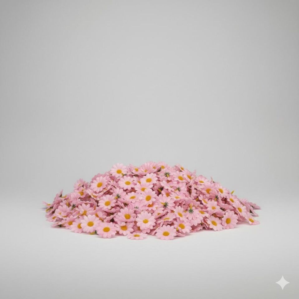 YAPAY ÇİÇEK PAPATYA 1000 Lİ PEMBE